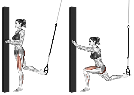 Suspender Single Leg Split Squat - Bentræning med slynger