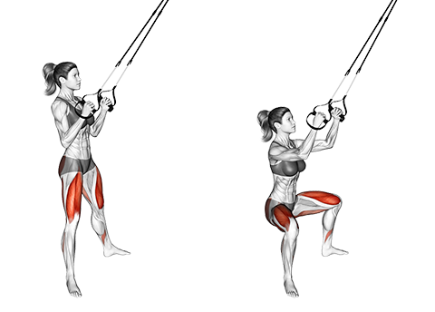 Sump Squat med TRX