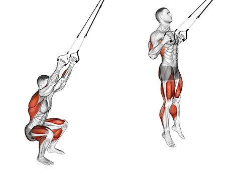 Jump Squat med TRX